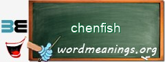 WordMeaning blackboard for chenfish